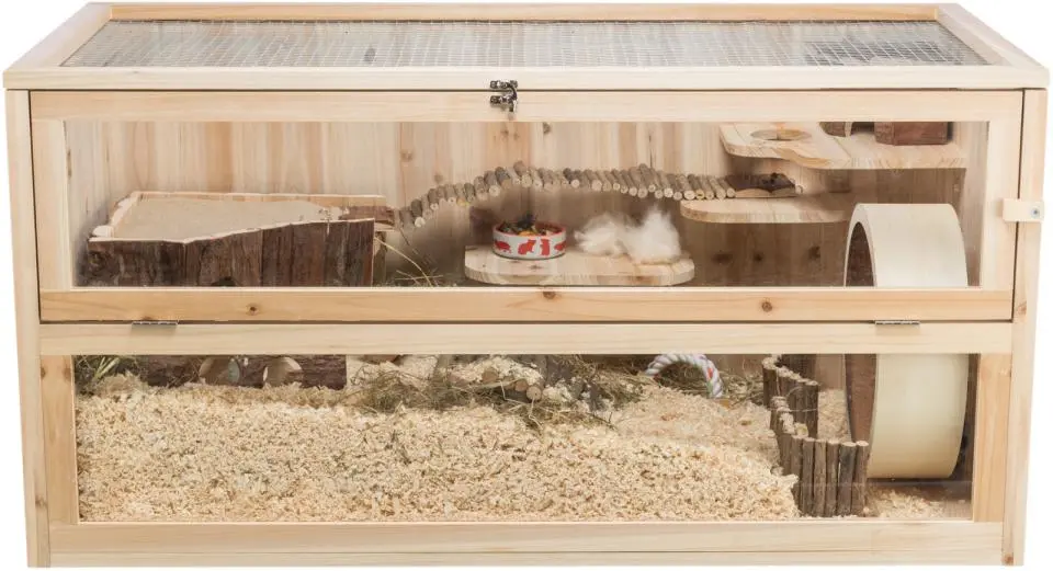 Trixie hamsterbur af Træ 100x50x50 cm